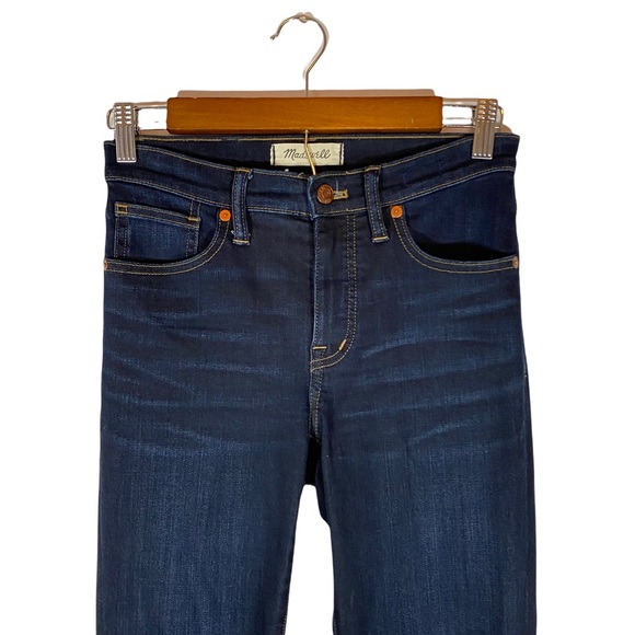 Madewell 9" High Rise Skinny Jeans Larkspur Dark Wash Tencel Denim Edition 25 0 - Picture 2 of 8